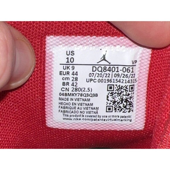 Jordan Stay Loyal 2 Mens Basketball Shoes Size 10 Black Red White DQ8401-061 - Picture 8 of 9